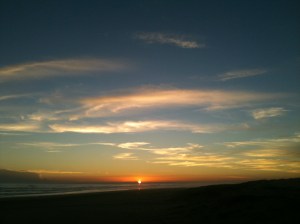 Sunset over Birrubi Point